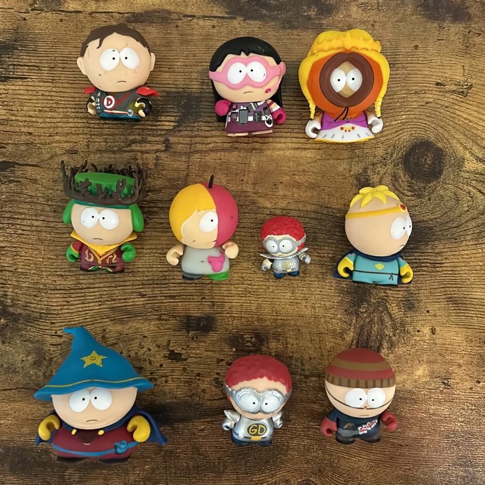 Kid robot x South Park Mid 2000’s vinyl figures